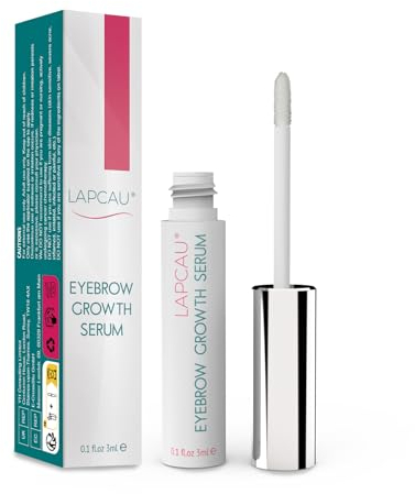 LAPCAU Augenbrauenserum Augenbrauen Verstärker - Natürliche Formel Wachstumsserum für dichtere, vollere und gesündere Brauen, Eyebrow Serum