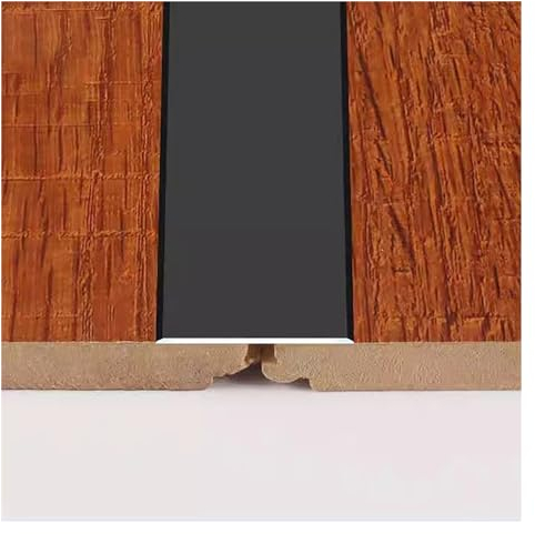 Flache Übergangsstreifen for Türen, Selbstklebende Schwarze Bodentürschwellenrampe, Teppichfliesen-Abstandsabdeckung, Bodenverkleidung, Breite 12 mm/20 mm/35 mm/60 mm, Flacher Trennstreifen (Farbe :