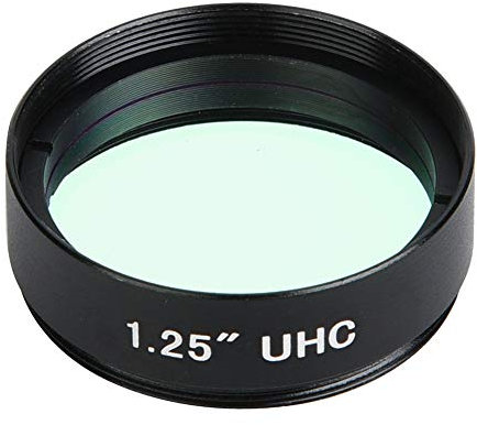 Beufee Teleskopfilter, 1,25 Zoll 31,7 Mm UHC-Lichtverschmutzungsfilter Für Teleskop-Verschmutzungsschutzlinse Für Astronomische Teleskop-Monokular-Okularlinse