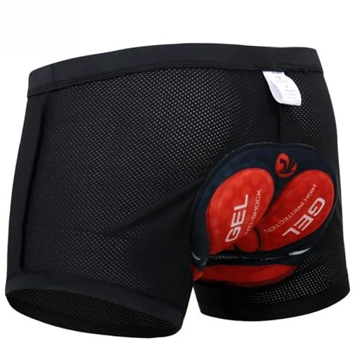 LPHFDCS Culotte Ciclismo Hombre Pantalones Cortos de Ciclismo de Malla Transpirable a Prueba de Golpes, Ropa Interior de Ciclismo con Almohadilla de Gel Engrosada 5D Pro Ropa Ciclismo Hombre(3XL)