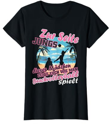 Beachvolleyball Mädchen Beachvolleyballerin T-Shirt