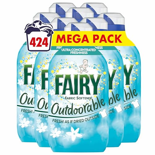 Fairy Outdoorable Fabric Conditioner 424 Washes (8x53), Ultra Concentrated Formula For Sensitive Skin & Dermatologically Tested