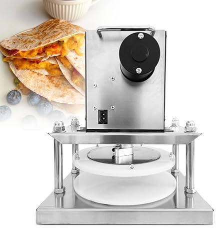 Electric Dough Press Machine Commercial Tortilla Press Stainless Steel Pizza Press Commercial Dough Sheet Press Pizza Former Machine