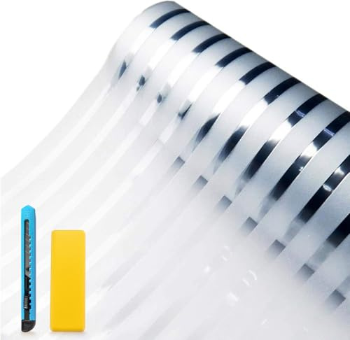 Zindoo Pellicola oscurante per finestra, effetto smerigliato, 30 x 120 cm 2pcs, pellicola protettiva per finestre in vetro, senza colla, opaca, protezione UV, per ufficio, soggiorno, cucina