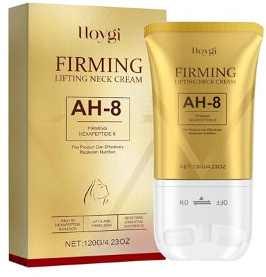 AH-8 Firming Neck Cream, Hals und Dekollete Creme, Enthält Hexapeptid, Anti Falten Creme, Lifting Straffende Nackencreme Roller, Reduzierung von Falten Halslinien, 120g