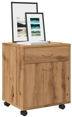 Woonisher Rollcontainer Artisan-Eiche 45x38x54 cm Holzwerkstoff kommoden & sideboards allzweckschrank