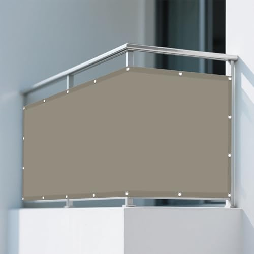 Vela Parasole 4 x 6 m Anti UV 98% Parasole Tenda Ombreggiante Impermeabile con Fune Tenda a Vela per Esterno, Giardino e Terrazza, Cachi