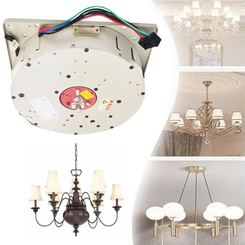 Electric Chandelier Hoist with Remote Control & Wall Switch for Easy Ceiling Light Installation, Supports Up to 220lbs