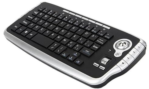 FQzsbWbbt Wireless Keyboard With Trackball Mouse Scroll Wheel Remote Control Compatible With JAS