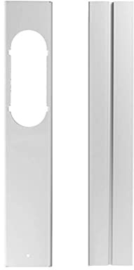 JTLB Air Conditioner Window Seal Kit, 2pcs Adjustable Exhaust Hose Connector for Mobile Air Conditioner, with PVC Material for Sliding Windows or Doors (110cm Max Length
