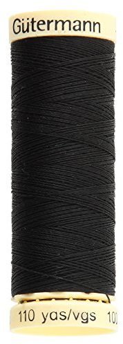 Gütermann Nähfaden, Polyester, 100 m, Schwarz, 5.5x1.8x1.8 cm, GUT_788988-000