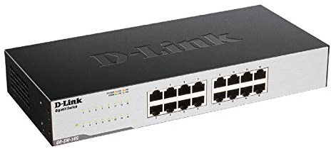 D-Link GO-SW-16G Gigabit Easy Ethernet Gigabit Desktop Switch, nero