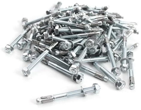 myMAW Schwerlastdübel 100 Stück Packung M10 Bolzenanker Schwerlastanker Dübel Blitzanker Anker M 10 Keilanker verzinkt