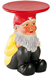 Kartell Napoleon Tisch, Plastik, rot, 40 x 44 x 40 cm