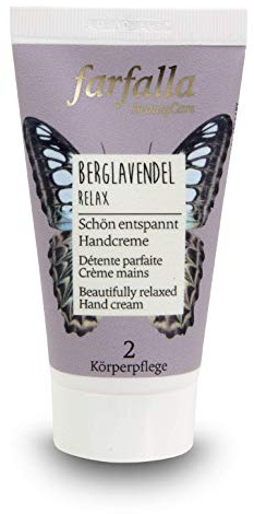 farfalla Handcreme Berglavendel | beruhigender Hautschutzkomplex | 50 ml | Handpflege mit Sheabutter & Berglavendel | schützt & beruhigt die Haut | 100% zertifizierte Naturkosmetik