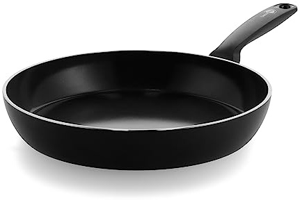 GreenPan Torino Healthy Ceramic Non-Stick 30 cm Frying Pan Skillet, PFAS Free, Induction, Oven Safe up to 160°C, Black