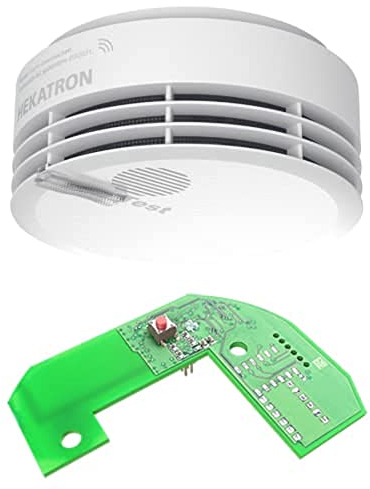 Hekatron Genius Plus X Edition 2021 - Rivelatore di Fumo con modulo Radio - 1 Confezione - Amazon Exclusice - multilingue
