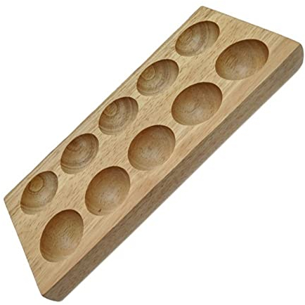 Huevera para refrigerador Estante de Madera Duradero para Huevos Porta Huevos de Madera Resistente Porta Huevos de Madera a Prueba de roturas portátil Estante de Almacenamiento de Cocina