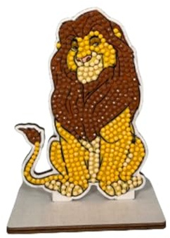 CRYSTAL ART - Kit Figurine à Diamanter - Activité Manuelle de Création et Ludique - Adulte et Enfant - Décoration Scintillante aux Couleurs Assorties - Disney Le Roi Lion - Mufasa