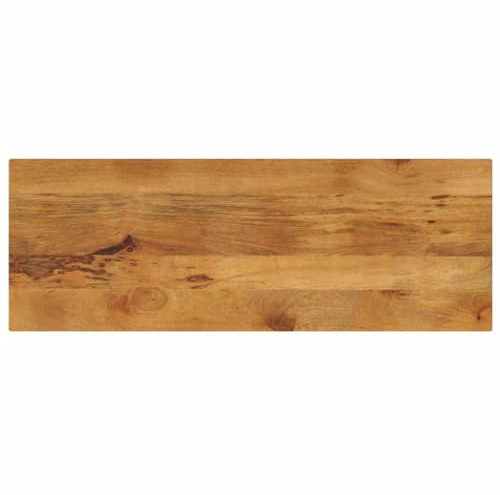 vidaXL Tischplatte, Holztischplatte Rechteckig Rustikal, Ersatztischplatte für Couchtisch Beistelltisch Esstisch, Holzplatte, Massivholz Mango