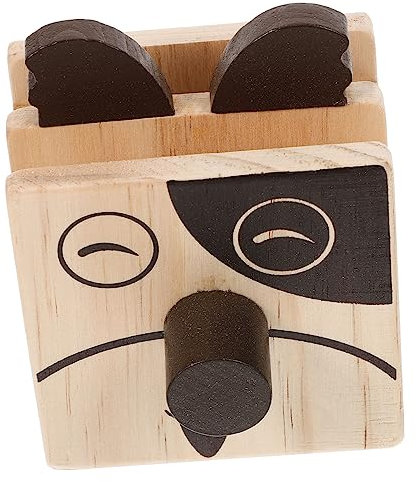 SEWACC Wooden Animal Pen Holder Kreative Brillenablage Für Schreibtisch Niedliches Design Für Stifte Und Brillen Perfekter Organizer Für Zuhause Und Büro