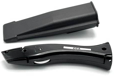 CCA Black Carpet Cutter Tool with Black Holder for The Professional and DIY Installer