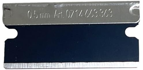 Würth 10 lame per raschietti estremamente affilate nere per raschietti Würth per rimuovere residui di colla, adesivi, placche