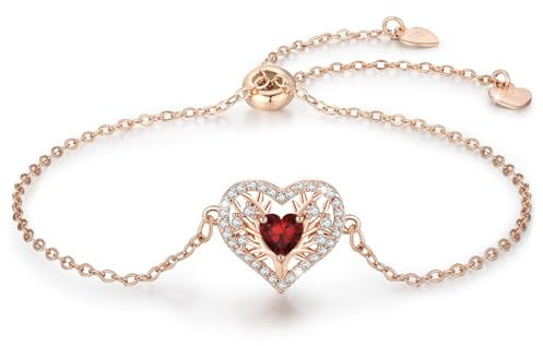 LAVUMO Tree Armband Damen (Rosé gold-01-Januar)