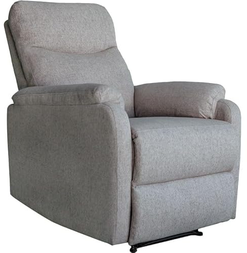 Shiito | Modelo MAR JC - Sillón Relax Manual reclinable | Máximo Relax y Comodidad | Color Gris - 73x95x101 cm