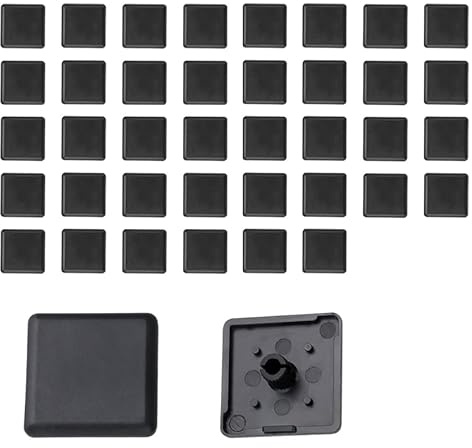 Tappi Terminali Per Profilo Alluminio 30x30, Tappi Terminali Estrusi, Protezione Estremità Profilo Alluminio, Coperture Di Finitura Per Profilati Estrusi, Set Da 40 Pezzi Per Profilo Alluminio