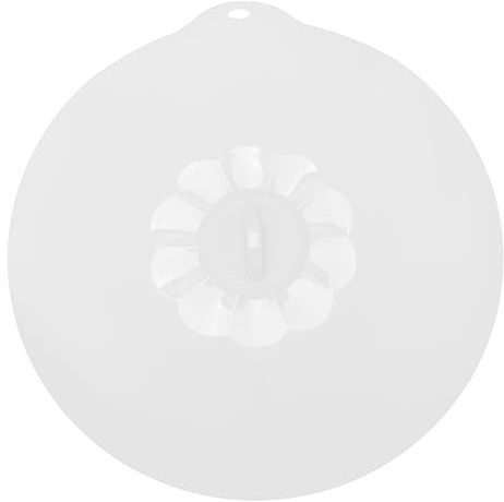 Luxshiny Food Grade Silicone Extra Large Round Sealing Lid Suction for Pan and Bowl, Semi- White Cover for Kitchen Food Preservation and Storage