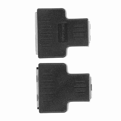 aqxreight Pack RJ45 Adattatore Ethernet Adattatore Dual LAN Extender per Router TV Via Cavo Internet e Computer (BLACK)
