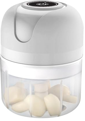 Onlynery Hachoir à Ail Électrique - Robot de Cuisine USB pour Légumes Roulant - Hachoir Électrique Multifonction Pour Viande Piment Gingembre Fruit Oignon Haché,Légumes Fruits Noix