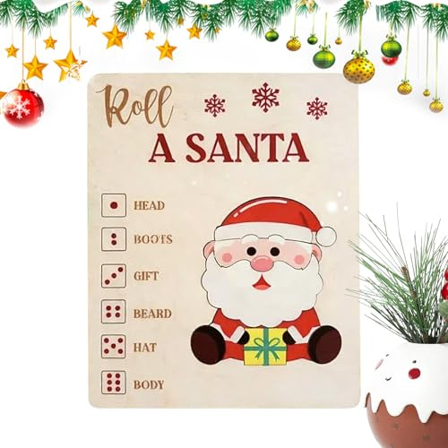 Bohany Brettspiel des Weihnachtsmanns | Aktivität des Weihnachts-Schlittens | Familienspiele für Weihnachten | für Familie Freunde Kinder Weihnachtsfeier Party Zuhause Wohnzimmer