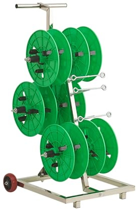 Cable Reel Holder And Dispenser,Stainless Steel Wire Spool Rack - Heavy-Duty Cable Reel Holder & Dispenser for Industrial, Electrical, Retail Storage & Display (Color 3, Style 2)