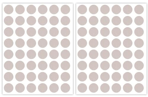 96pcs Felt Pads for Cabinet Door, 1.3cm/1/2in Round Thick Quite Small Cupboard Bumpers Self Adhesive Sticky Felt Dots Furniture Tools for Kitchen Furniture Floor Drawers Table Chair Legs Feet (Beige)