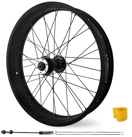 Fat Bike Framhjul 20/26 Inch 4.0 Tire Bike Wheel Skivbroms Aluminiumlegering Fälg 36H Quick Release QR 9 * 135mm(26'')