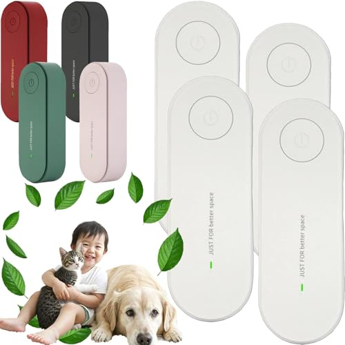 2026 Purificateur d'Air Ionique Négatif Sans Filtre - Ioniseur d'Air Silencieux - Éliminateur d'Odeurs d'Animaux et Poussière - pour Chambre, Salon, Cuisine - Compact Plug-in sans Ozone (4, Blanc)