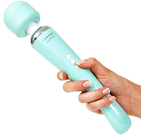 Yarosi Kabelloser Massagestab - Stärkste Therapeutische Vibrationskraft - Stressfreier - Bestens bewertet Muskelschmerzen und Erholung nach Ihrem Sportprogramm - USB - Curve - Grün