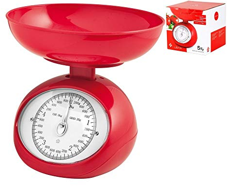 TrAdE Shop Traesio Balance de Cuisine mécanique avec Aiguille Classique de 0 à 5 kg Plusieurs Couleurs