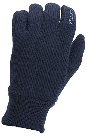 SealSkinz Winddichter Allwetter Strickhandschuh – Blau, L