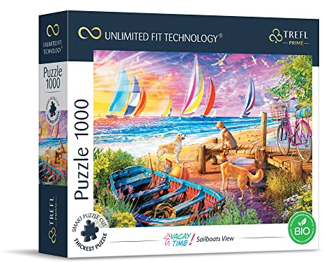 UFT Puzzle 1000 Vacay Time: View of Sailing Boats