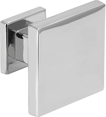 SIRO Möbelknopf Schkopau, Modern, Druckguss chrom glänzend, 30 mm x 23 mm x 30 mm, 2506-30ZN1