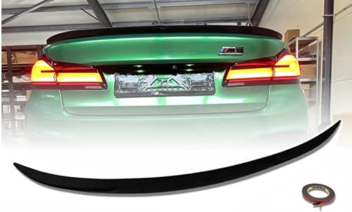 MpTuned Heckspoiler passend für 5er G30 Limousine 2017–2023, Spoiler Lippe Kofferraum Performance Stil, ABS Kunststoff, Schwarz Glänzend, Sport Design, Einfache Installation