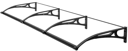 HXYhydrypd Vordach für Haustür, Balkon Überdachung, Haustür Vordach, Überdachung Haustür, Terrassenabdeckungen for Schatten und Regen, Wasserdicht(Size:60 * 300cm/23.6 * 118.1in)