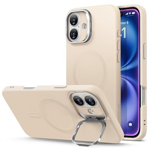 ESR for iPhone 16 Case Flex Stand for MagSafe, Silicone, Light Tan