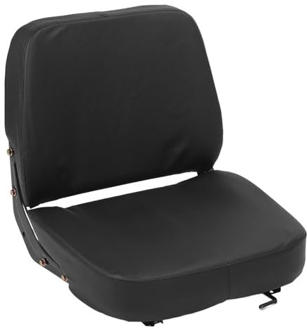 Asiento Ergonómico para Tractor con Rieles Deslizantes Dobles, Cómodo Cuero de PVC para Carretilla Elevadora, Cortacésped, Minicargadora, Manipulador Telescópico, Excavadora,