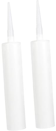 Cabilock 2pièces Tubes De Calfeutrage Vides Plastique Réutilisables Support De Calfeutrage Pour Carrelage Et Verre Pour Travaux Étanchéité Intérieurs Et Extérieurs