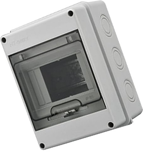 Plastic Distribution Box,2 Way Power Distribution Box,IP65 Electronic with Transparent Cover,for Construction Sites,Naval Operations,Agricultural (HT‑5 Way)