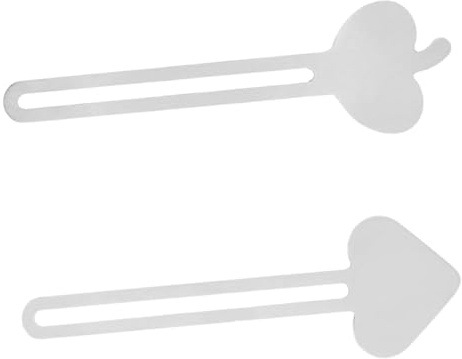 CONGARTENO Edelstahl Tubenquetscher Herzförmiges Design 2 Stück Gleichmäßiges Dosieren Platzsparend für Zahnpasta und Kosmetik für Bad und Haushalt